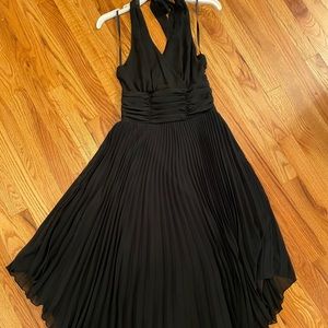 Black halter dress